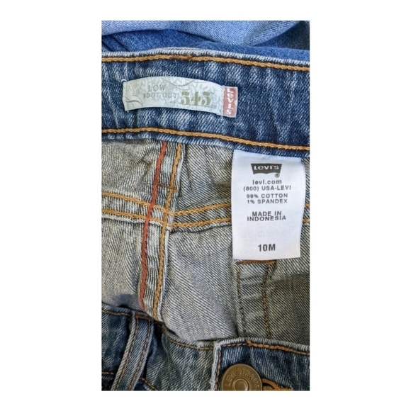 LEVI'S Red Tab 545 Low Boot Cut Jeans Size 10M - Picture 5 of 6